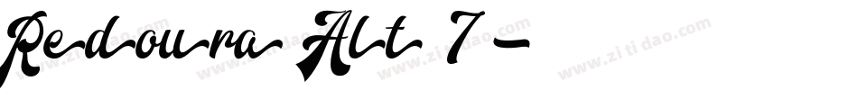 Redoura Alt 7字体转换